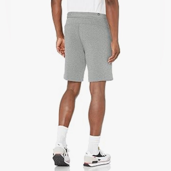 PUMA -Medium Heather Gray 10” Sweatpant Shorts Adjustable Elastic Waist Men’s S - Picture 2 of 14